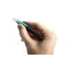 Ergonomic, very robust precision tweezers with straight, strong tips