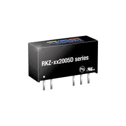 2W DC/DC converter, input 24V, output +20V/50mA;-5V/200mA, SIP7