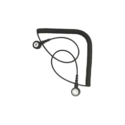 ESD spiral cable for wristband length 2.4 m black