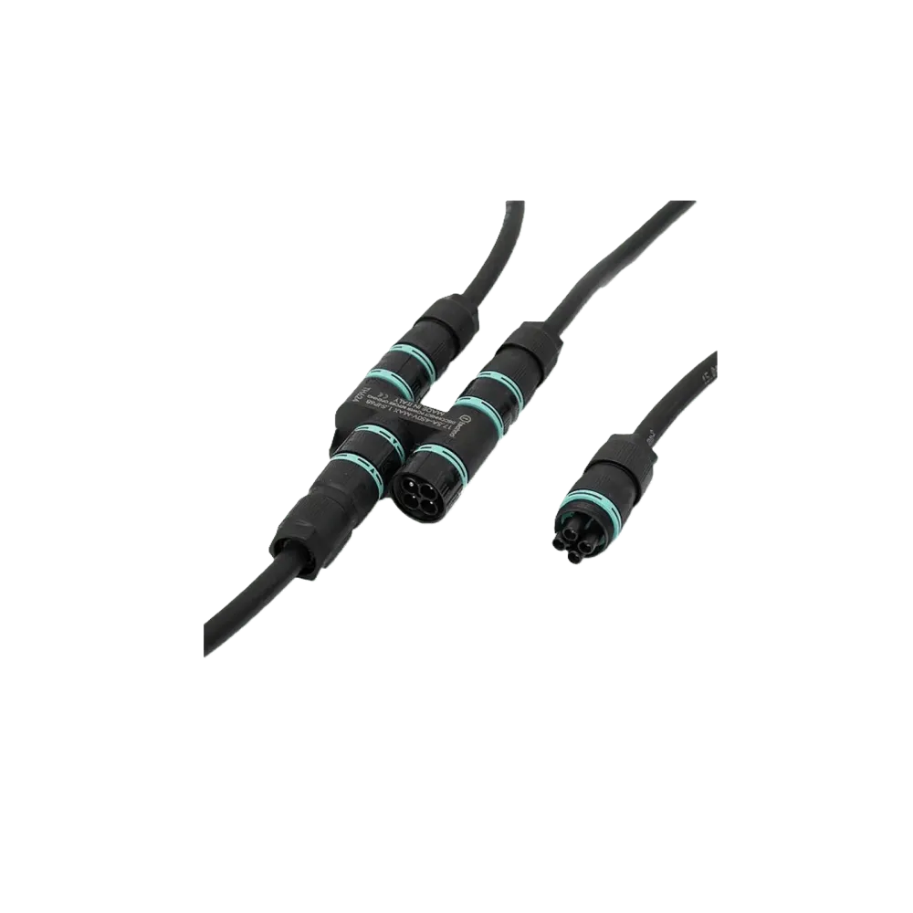 Set: H-cable distributor TH624, 4-gang, 4P, screw connection, D7.0-12, IP68