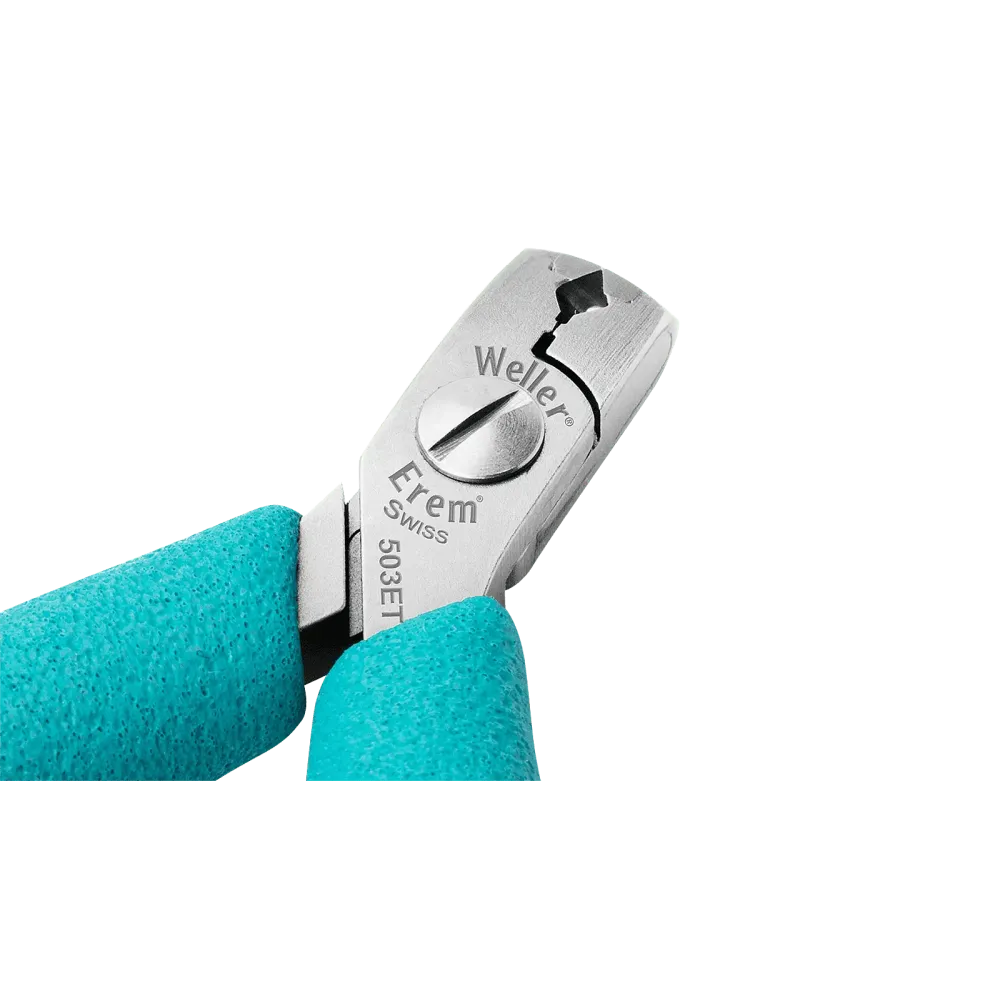 Pointed cutter, angled, wide head