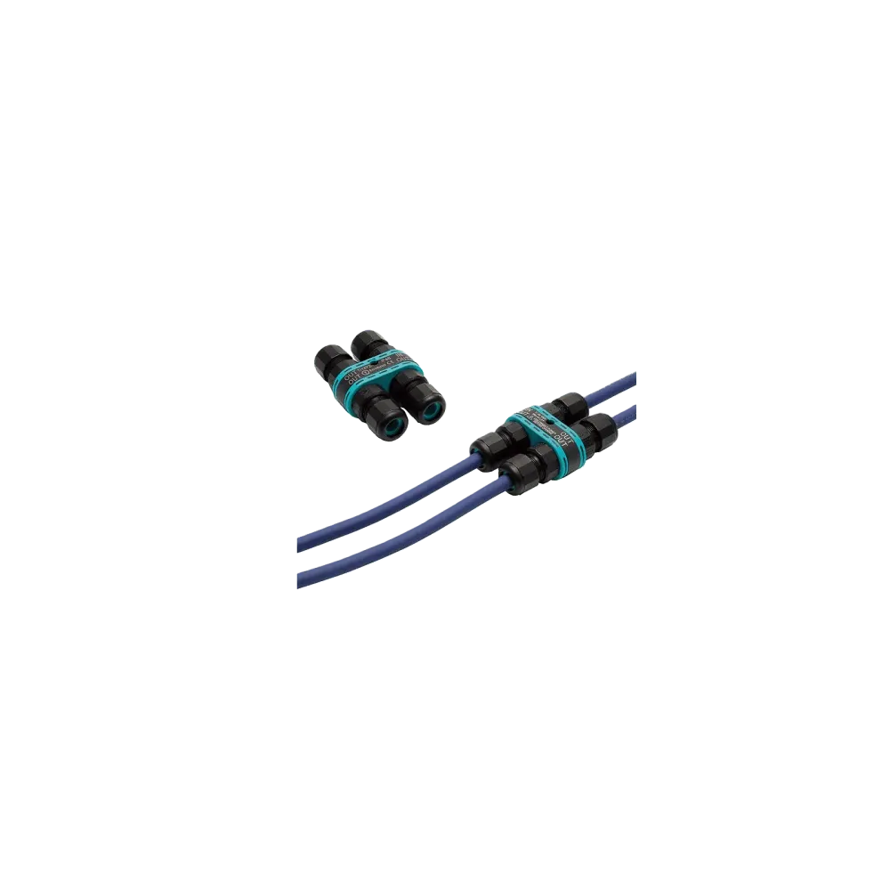 Techno 4-way power distributor TH392, 4P, D7.0-12.0, IP68