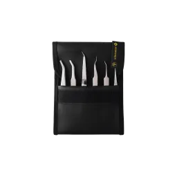 SMD tweezers set 6 pcs (incl. bag)