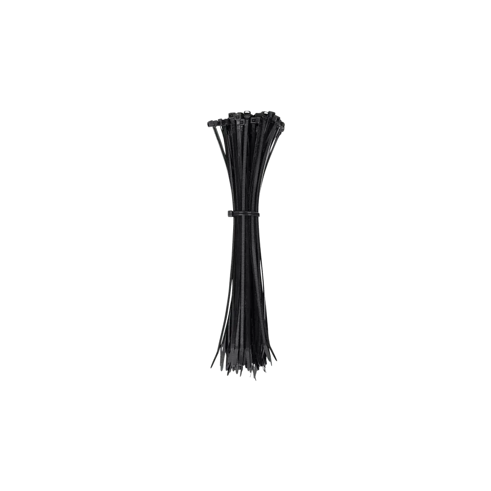 Cable ties, 23 KG tensile strength, 29cm, black, 100 pcs.