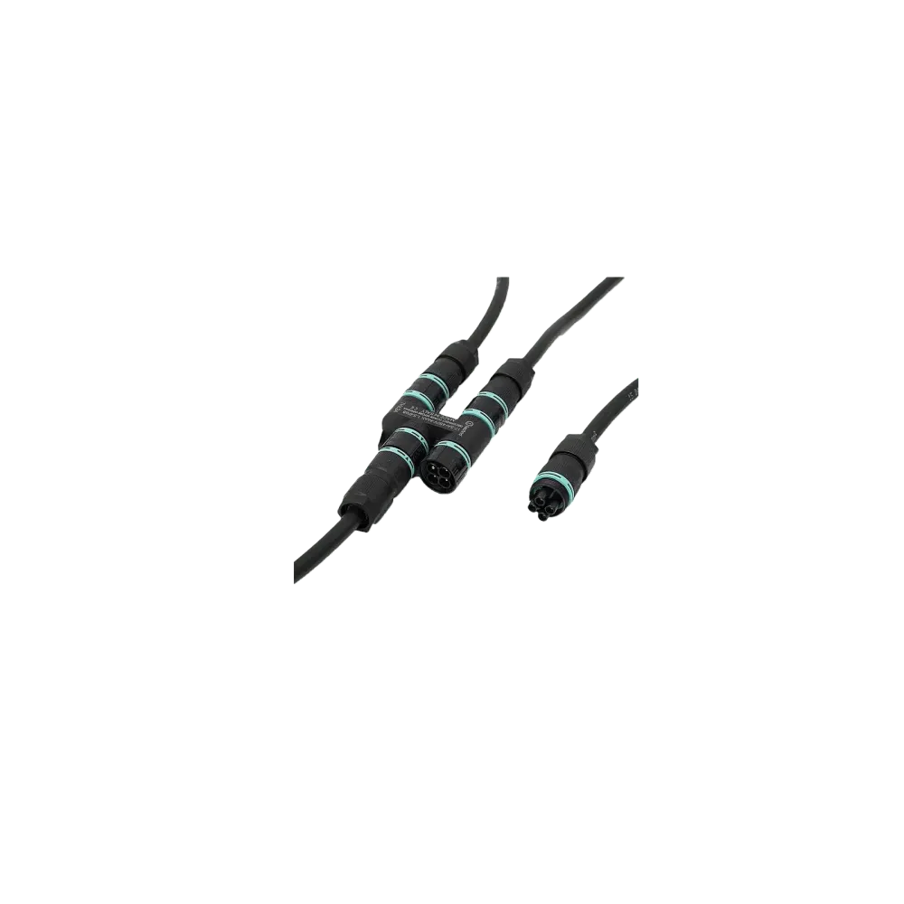 Set: H-cable distributor TH624, 4-gang, 5P, screw connection, 6-13.5mm, IP66/IP68