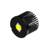 Zhaga LED pin fin heat sink, ø86mm, H 68mm, Base 8mm, Black anodized