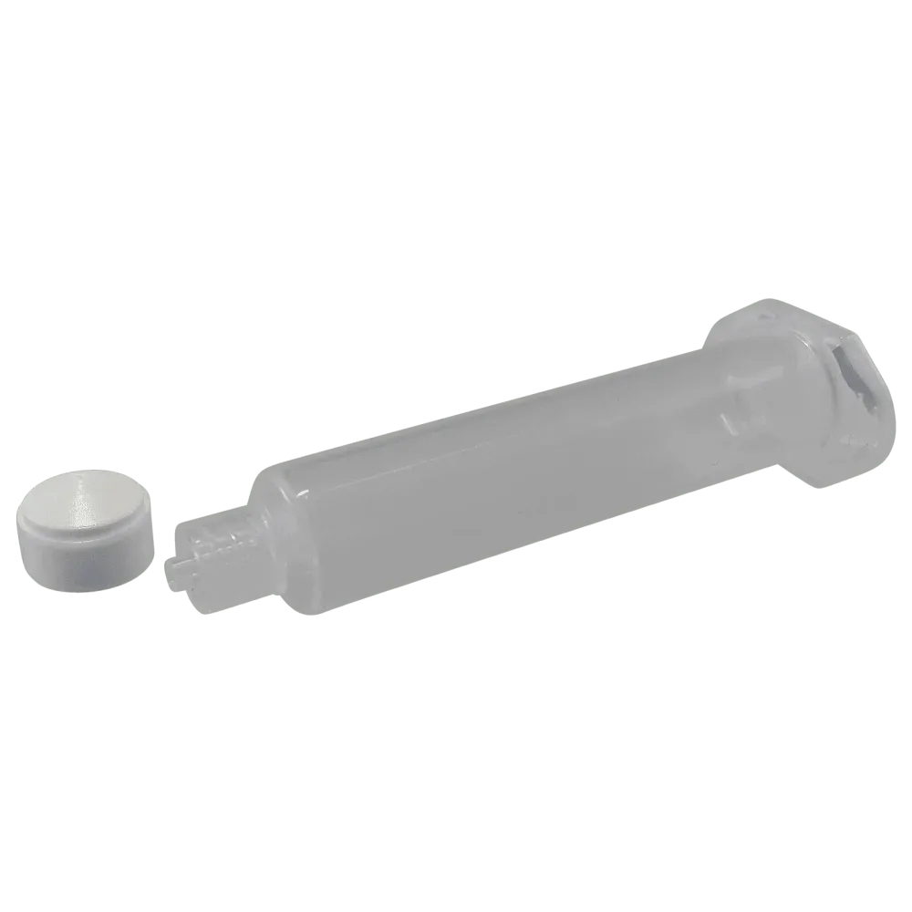Cartridge sets, white plugs, 30 cc (50 pieces)