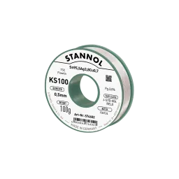 Solder wire KS100, Sn95,5Ag3,8Cu0,7 - FLOWTIN TSC, RE L0, 0.5mm, 100g