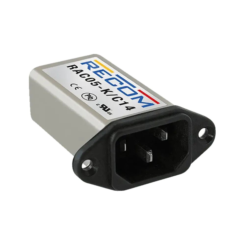 5W AC/DC power supply unit in mains filter housing 5V/1000mA