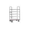 ESD shelf trolley, up to 600 kg, with 5 shelves, 1200 x 800 mm