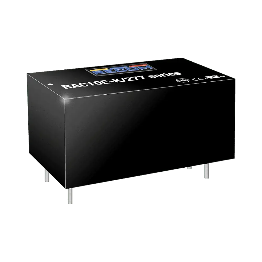 10W AC/DC power supply unit, PCB mounting, 15V/666mA