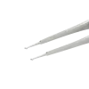 SMD tweezers angled 45° with fine tips for vertical application.