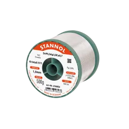 Solder wire crystal 511, Sn95,5Ag3,8Cu0,7 - FLOWTIN TSC, RE M1, 1mm, 500g