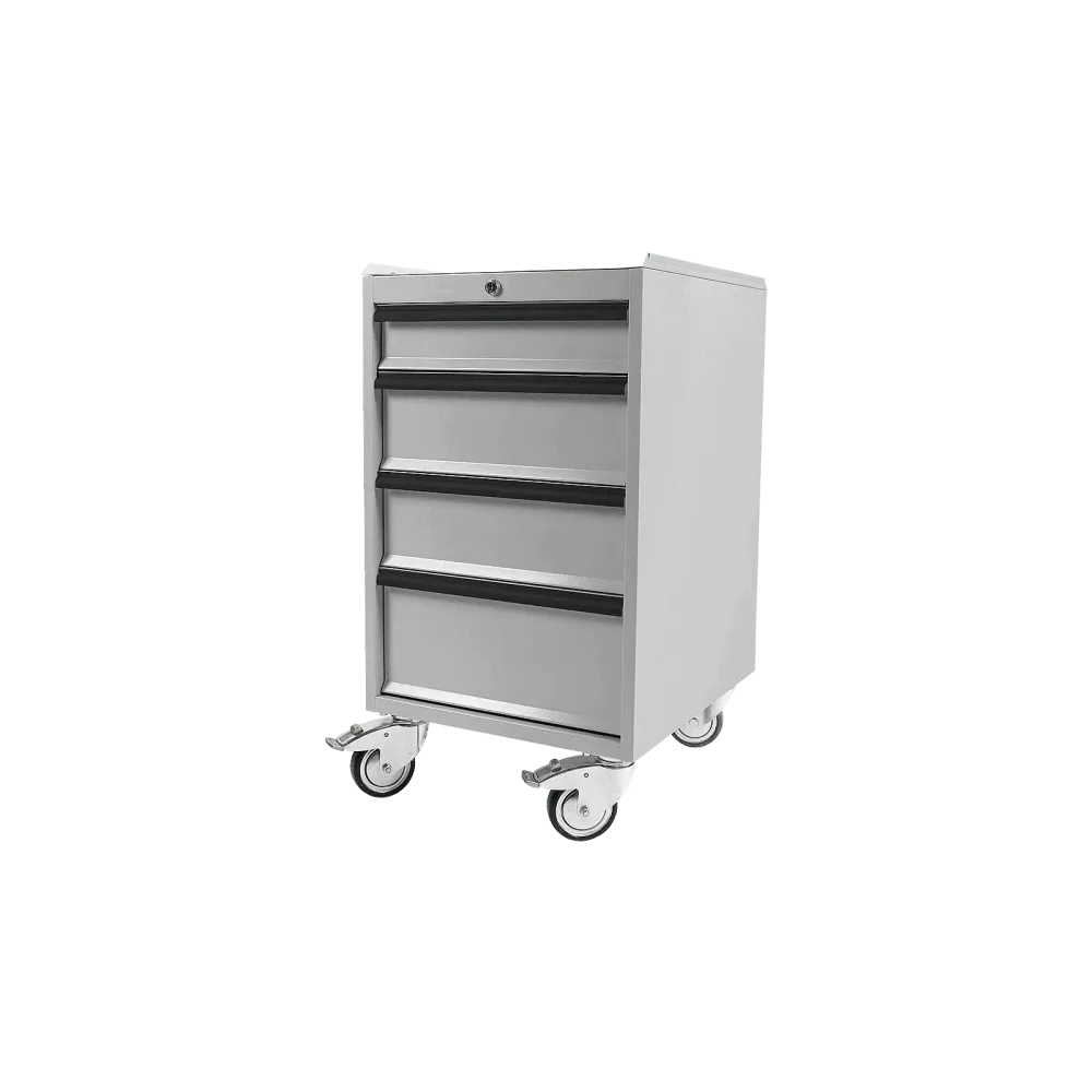 Rolling drawer unit (4 drawers), 455 x 520 x 700 mm