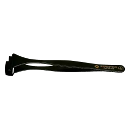 ESD wafer tweezers 130mm shape 6 DW without teeth, dissipative