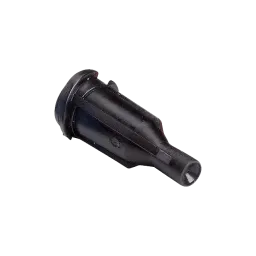 Needle cap with double helix thread, black (50 pieces)