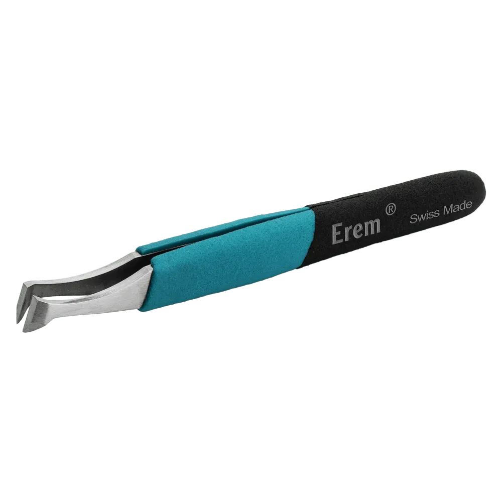 Cutting tweezers with ergonomic foam handles